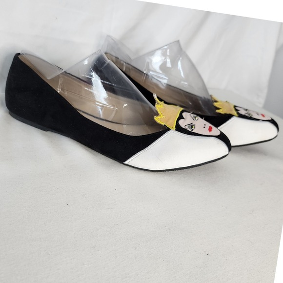 Disney Evil Queen Flats Embroidered Slip On Shoes Character Cosplay Size 9 - Picture 1 of 6